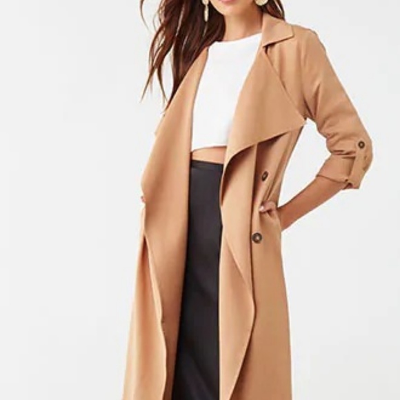 Jackets & Blazers - Button-accent Trench coat (size 7-9)